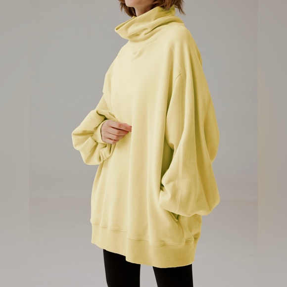 LIT Active Whisper Oversized Turtleneck Sweatshirt Large - Picture 5 of 6